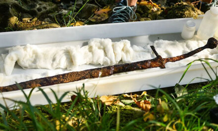 سمندر کے اندر چٹان میں دھنسی ملی تقریباً 700 سال قدیم تلوار، کنگ آرتھر سے تعلق کا دعویٰ