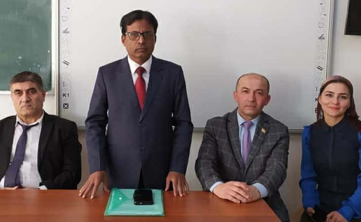 ’ہندوستان صدیوں پرانی تہذیبی روایات و اقدار کا علمبردار‘، تاجکستان میں ڈاکٹر مشتاق صدف کا  خصوصی خطبہ