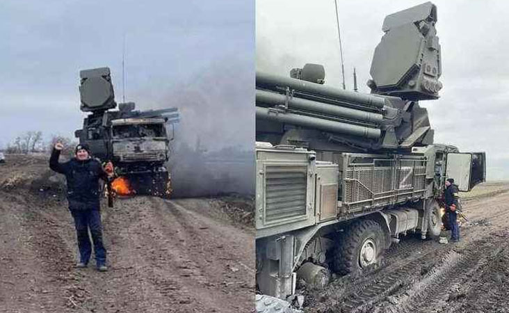 روسی فوجیوں پر بھاری پڑ رہے یوکرین کے کسان، کھیت میں چوہے کی طرح بھاگتے نظر آئے فوجی!