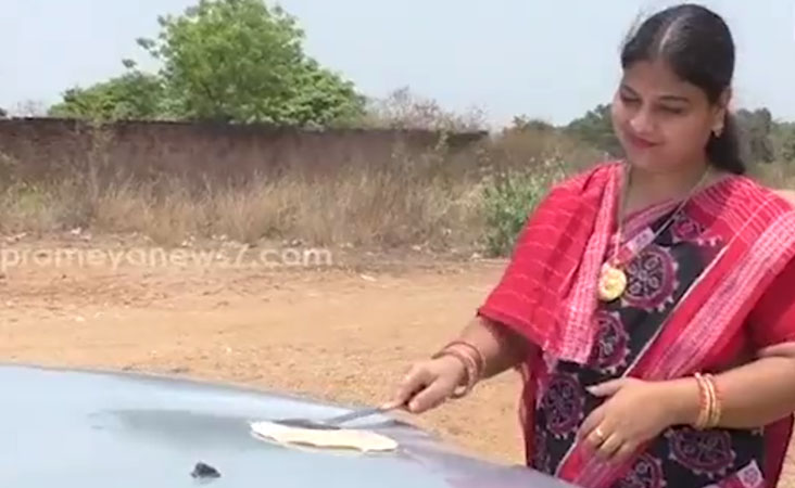 ویڈیو: شدت کی گرمی کا ایسا استعمال نہیں دیکھا ہوگا، خاتون نے کار کی بونٹ پر سینک دی روٹی