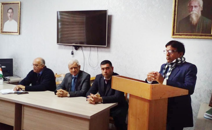 ڈاکٹر مشتاق صدف نے تاجکستان میں ’ہندوستانی تہواروں کی اہمیت‘ پر خصوصی لیکچر پیش کیا